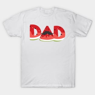 'Dad Watermelon' Cool Watermelon Family Matching T-Shirt